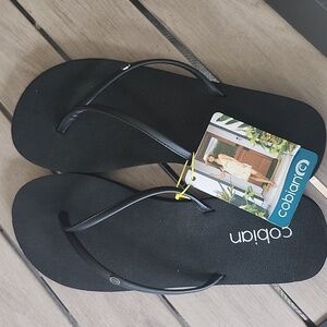 NWT Cobian Black Flip Flops